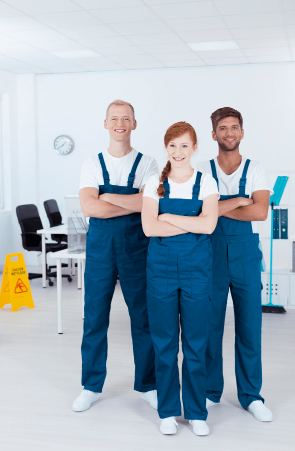 team of cleaners